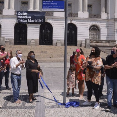 Cerimônia marca três anos da morte da vereadora Marielle Franco