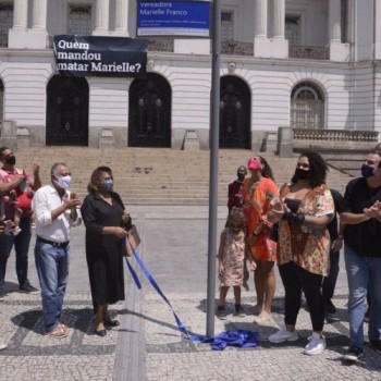 Cerimônia marca três anos da morte da vereadora Marielle Franco
