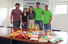 Fundo recebe doação de alimentos