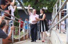 Cerimônia de posse em Santa Isabel