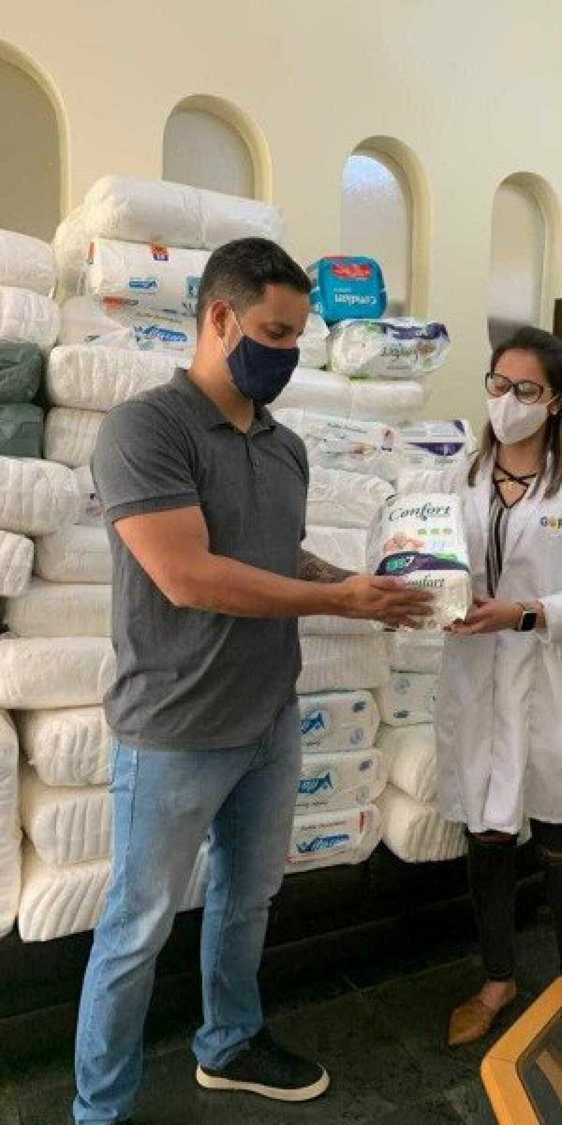 Ação arrecada 2 mil fraldas para o GAPC