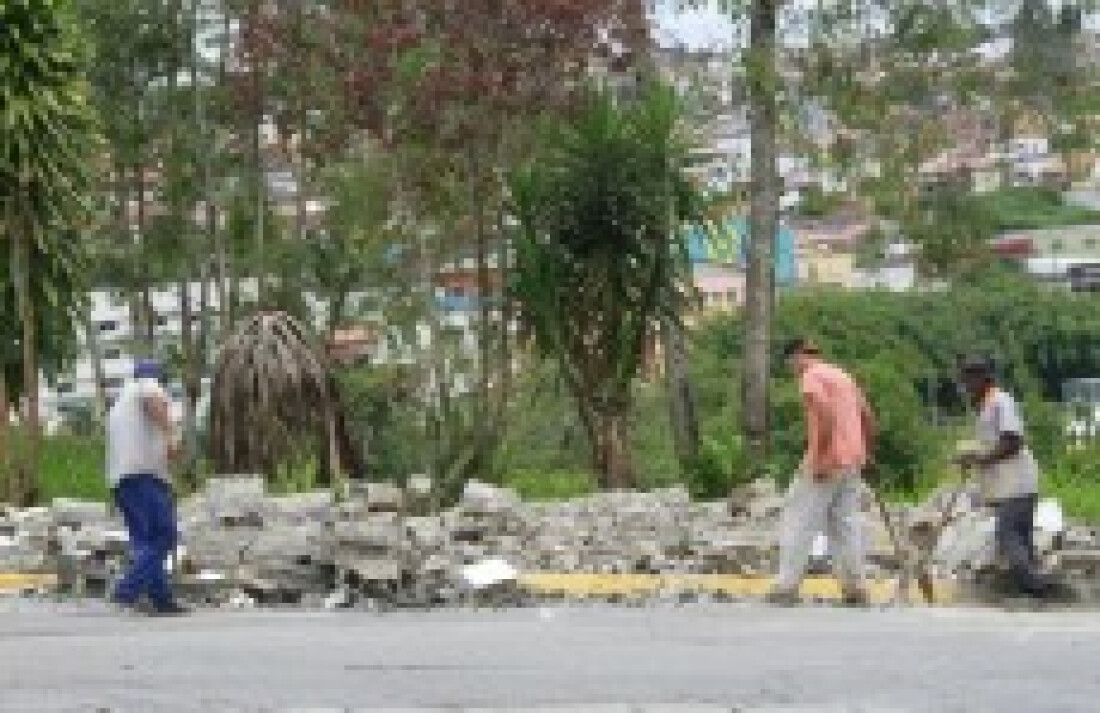 Muro no entorno do Parque da Cidade é substituído por grade: