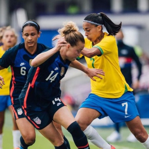 Brasil perde para os Estados Unidos na SheBelieves Cup