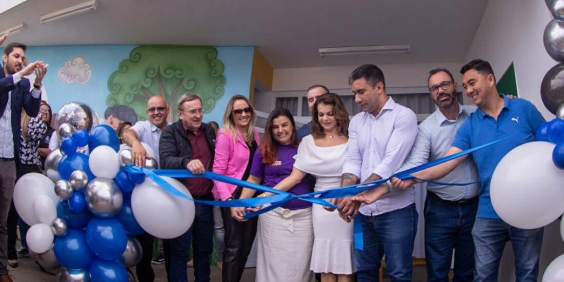 Mogi inaugura revitalização de creche em Jundiapeba