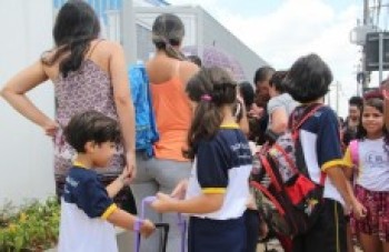 Volta às aulas é tranquila na cidade