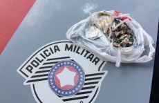 Polícia apreende drogas em César