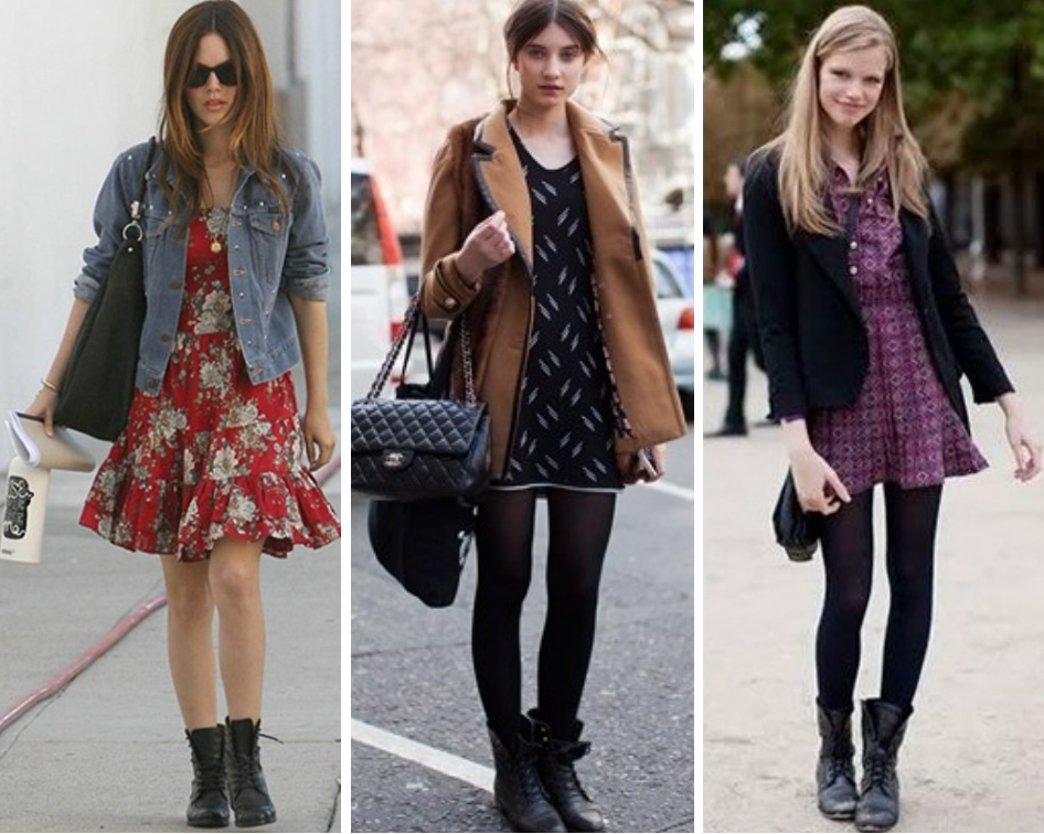 Vestido bota, combinação perfeita no calor ou no frio