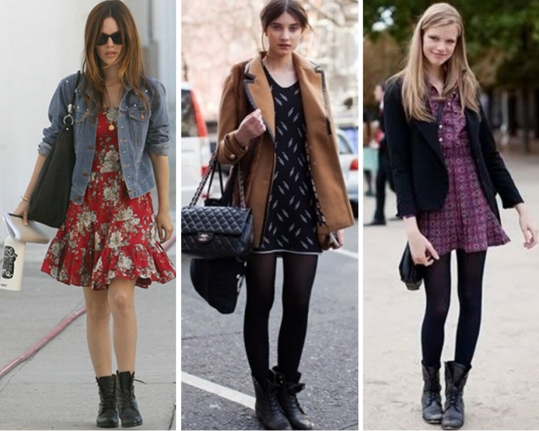 Vestido bota, combinação perfeita no calor ou no frio