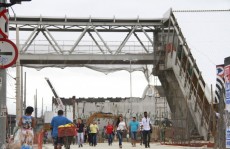 Obras da passarela estão na fase final