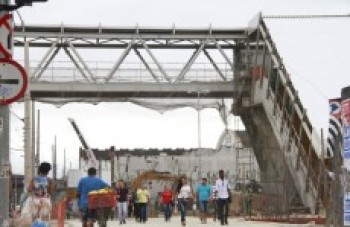 Obras da passarela estão na fase final