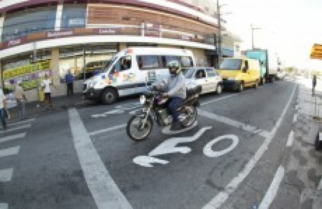 Secretaria de Transporte faz bolsões para motos