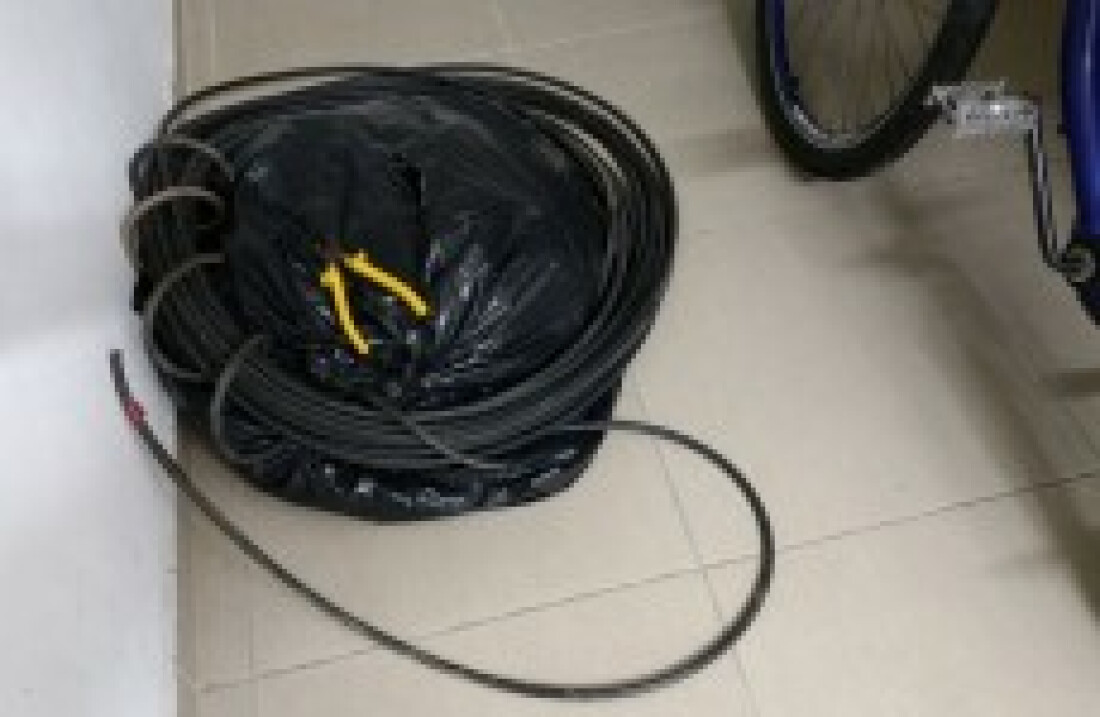furto de fiação é flagrado pela gcm: