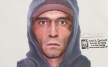 Polícia revela retrato falado de suspeito: