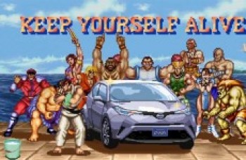 Toyota C-HR invade jogo Street Fighter II