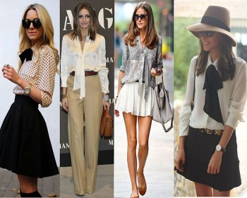Camisa com gola laço deixa o look elegante e delicado