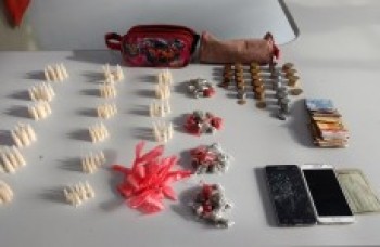 Equipe do Canil da PM apreende entorpecentes