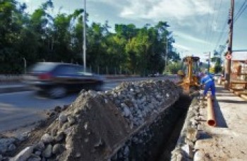 Obra de esgotamento já está 40% concluída no Botujuru