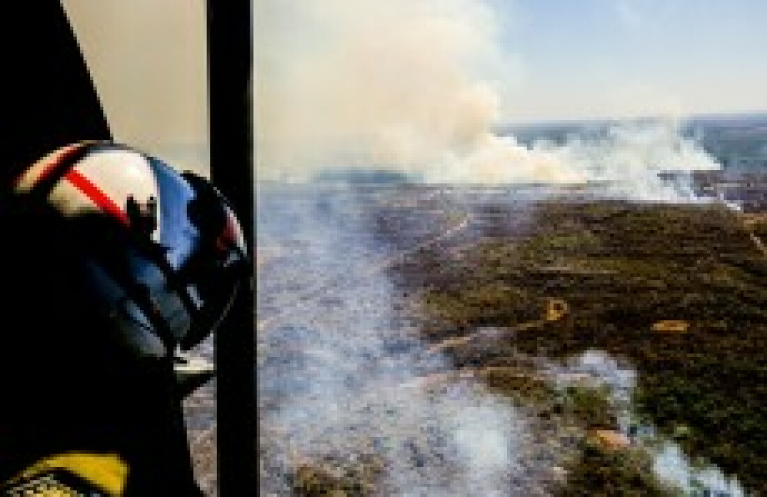 Fogo pode chegar à área verde na Bolívia