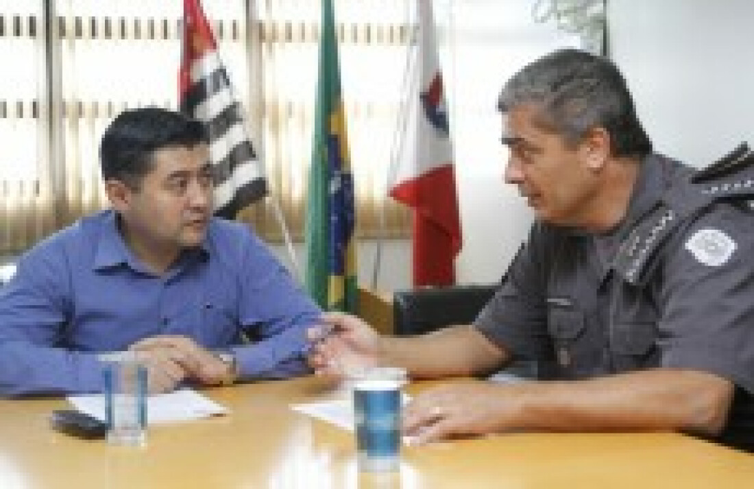 Major e prefeito conversam sobre a segurança pública