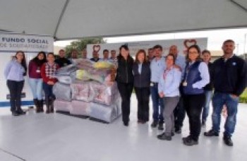 Fundo Social ganha 80 quilos de agasalhos do Instituto GM