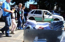 Ambulantes são retirados das ruas da região central