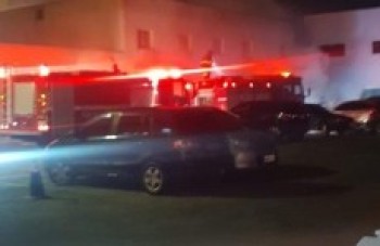 Fogo atinge a Santa Casa de Suzano durante a noite