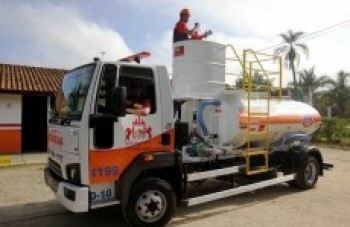 Caminhão-tanque ajudará no combate aos incêndios