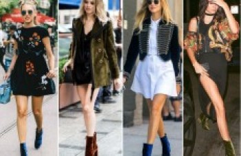 Bota de veludo molhada: das passarelas para o look do dia