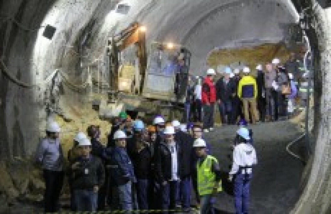 Escavação de túnel termina com 15 dias de antecedência