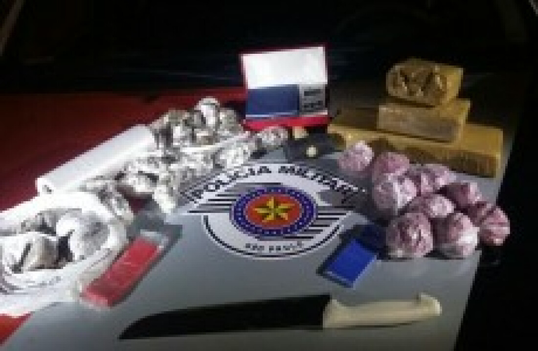 PM apreende drogas em quatro ocorrências