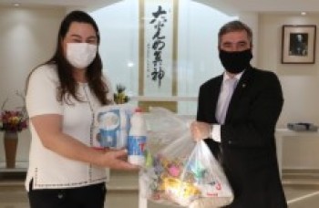 Fundo Social recebe alimento, máscaras e cobertores: