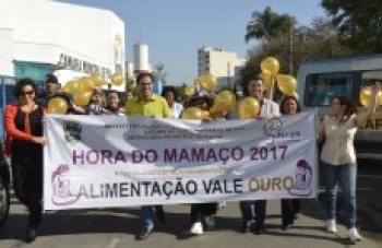 Passeata e 'Mamaço' fecham Semana do Aleitamento