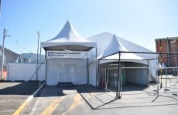 Hospital de campanha já atende 12 pacientes com Covid-19