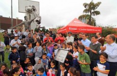 Escultura 'Basquete' é entregue oficialmente no bairro do Socorro