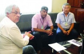 Marcos Borges se reúne com técnicos da Sabesp