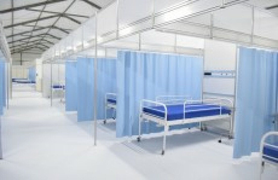 Hospital de campanha deve funcionar em duas semanas