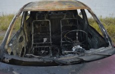 veículo queimado é apreendido em itaquá: