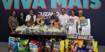 Prefeitura arrecada 350 quilos de ração