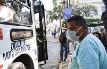 Máscaras são utilizadas por 95% dos usuários de ônibus