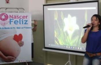 Gestantes participam de palestra sobre violência