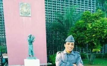 Policial em competição internacional