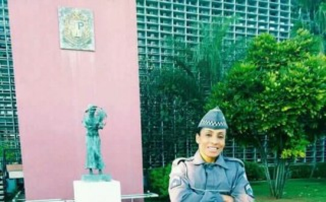 Policial em competição internacional