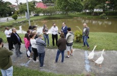 Vereador e secretário do Verde vistoriam Parque
