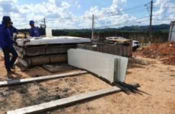 Reservatório começa a ser montado para Jundiapeba
