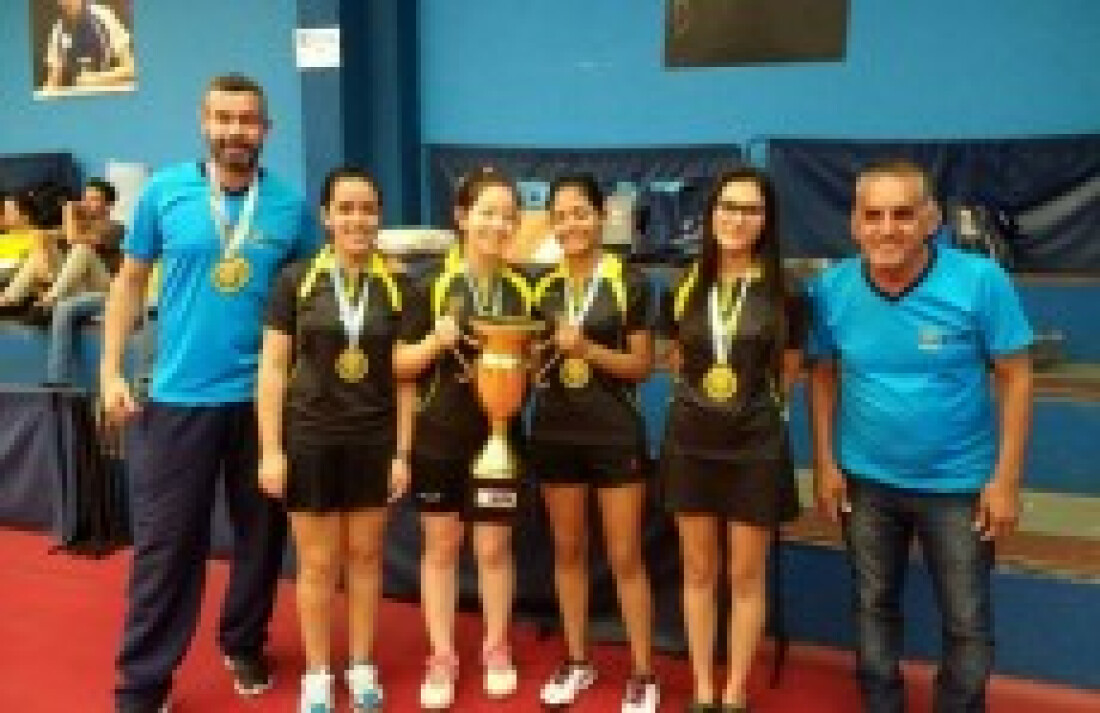 Equipe feminina de Tênis de Mesa Sub-21 é campeã dos Jogos Abertos