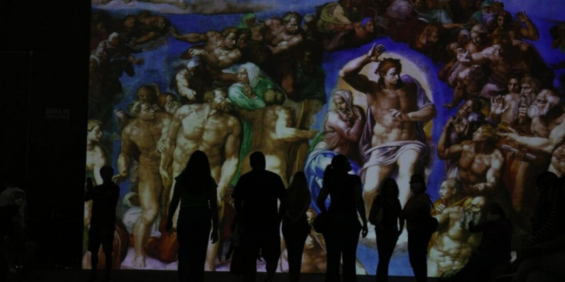 Exposição permite que público faça uma imersão pela Capela Sistina