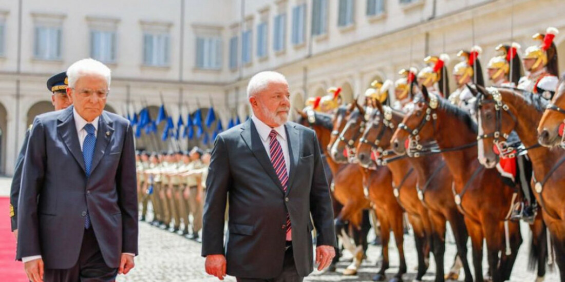 Lula é recebido pelo presidente da Itália