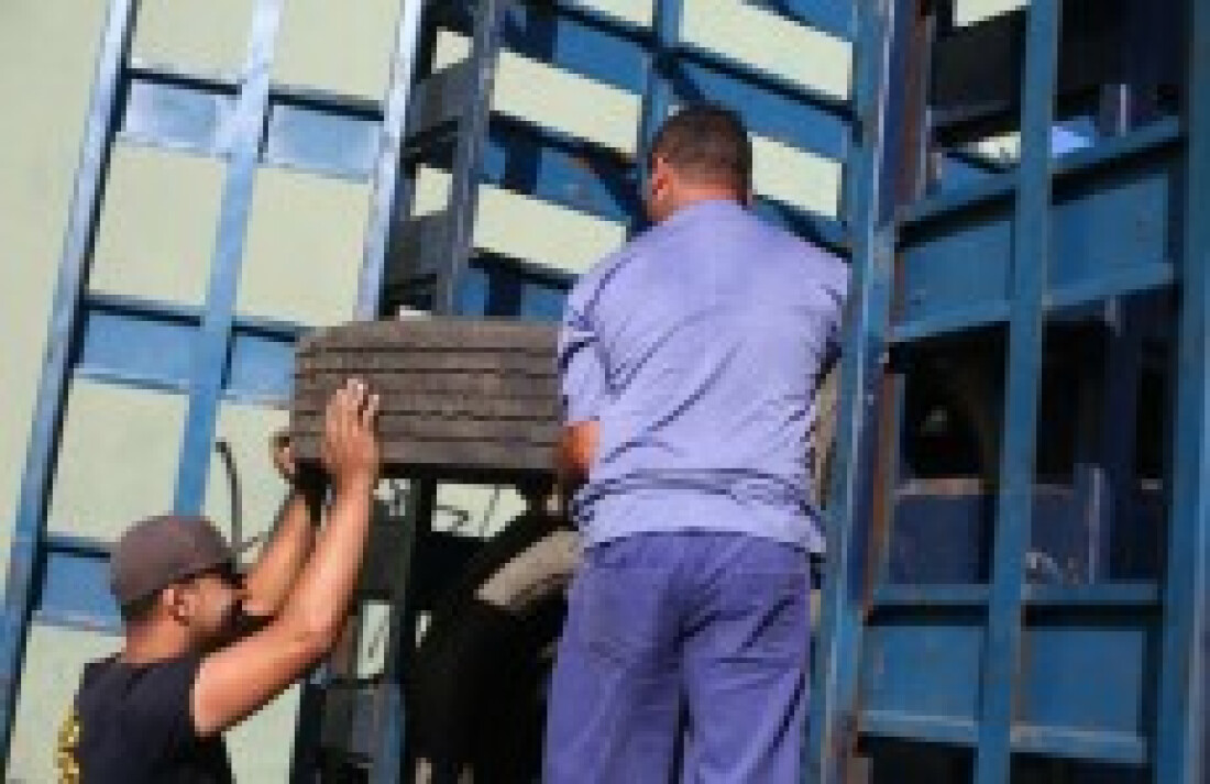 Mais de 20 mil pneus são enviados para reciclagem