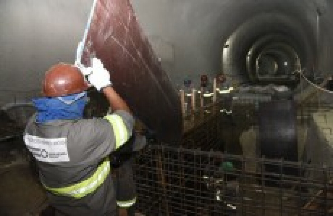 Exaustores do túnel passam por testes