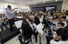 Projeto musical atende 11 mil crianças em 15 escolas